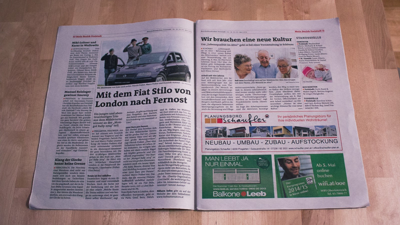 Artikel in der Freistädter Rundschau