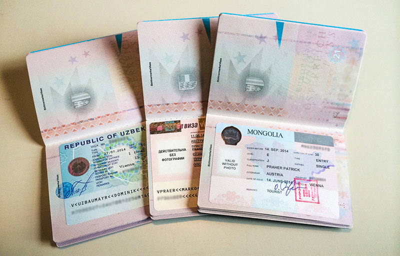 Unsere Reisepässe